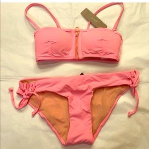 Jcrew bikini swimsuit new w tags pink